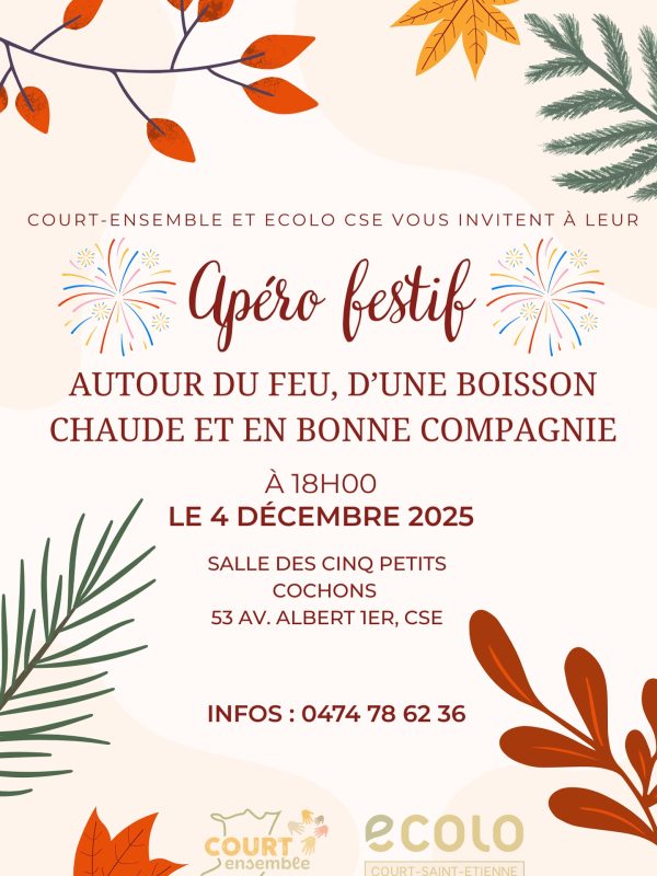Venez nous rejoindre pour échanger et rêver lors d’un apéro convivial !